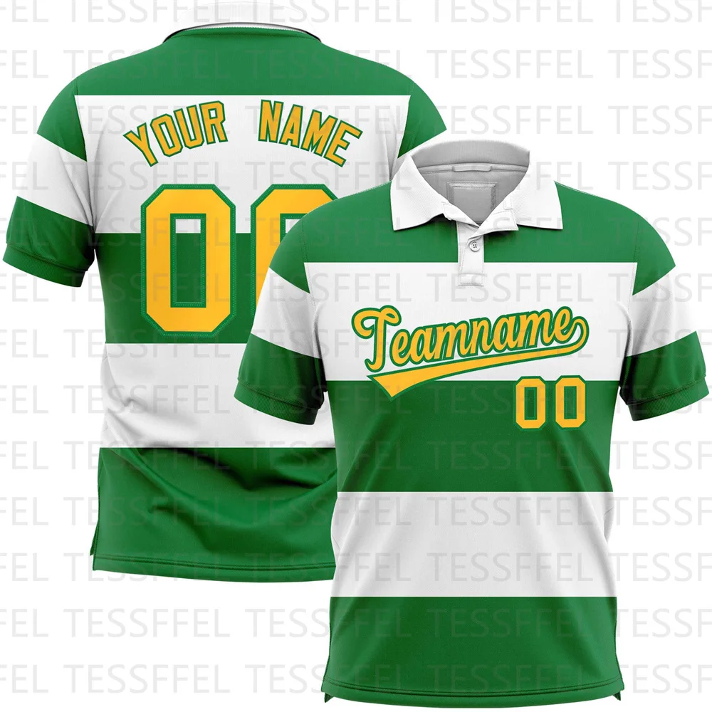 

Custom Horizontal Stripe Design Performance Polo Shirt 3D Printed Summer Sports Polo Shirts 02