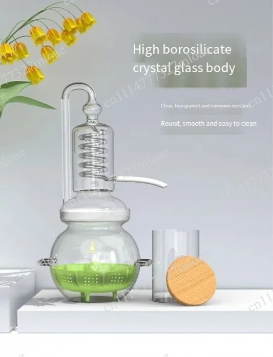 

Perfume Hydrosol Distiller Essential Oil Extractor 4L Household Small Essential Oil Distiller