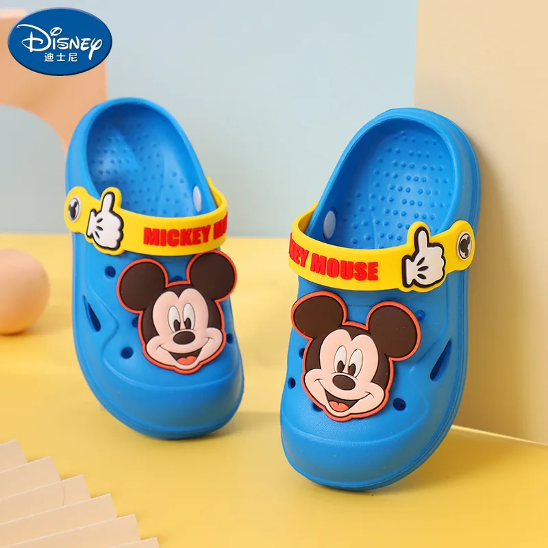 Children Garden Sandals Baby Boy Girl Cartoon Iron Man Mickey Mouse Sandal Summer Slipper Kid Indoor Non-slip Beach Shoes160-200