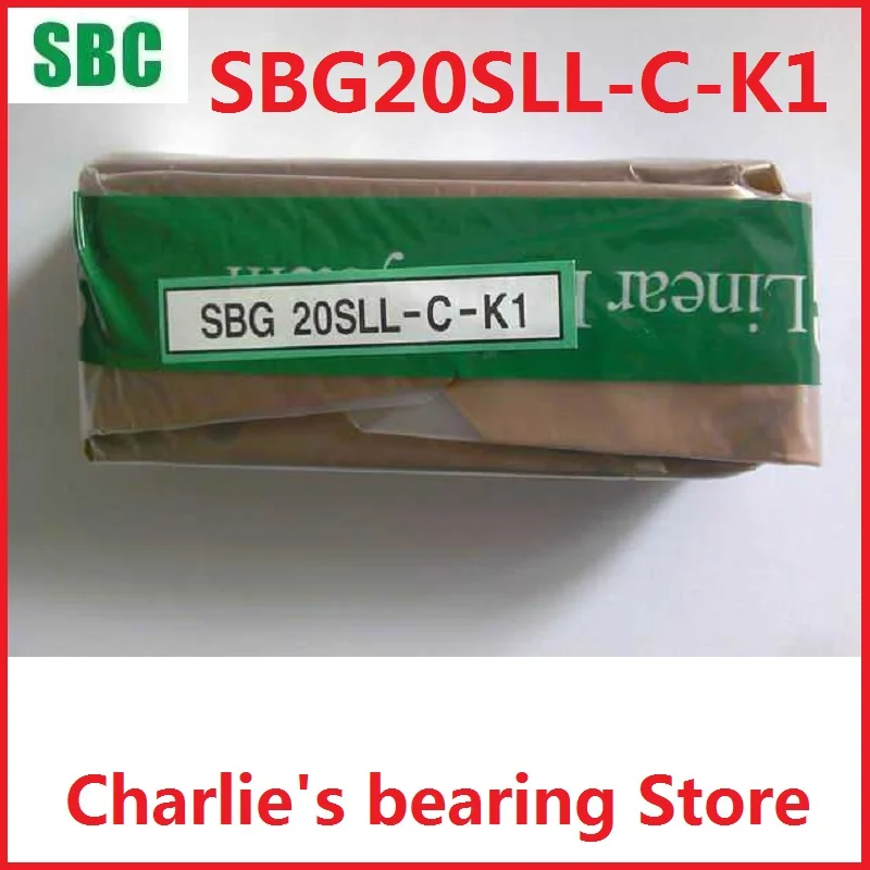 Korea SBC linear guide bearing slide SBG20SLL-C match with 220mm length rail for engraving machine accessories slider