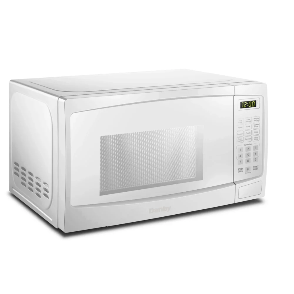 Danby 700 Watts 0,7 Cu.Ft. Microondas bancada com botão porta, 10 níveis de potência, 6 programas de cozinha