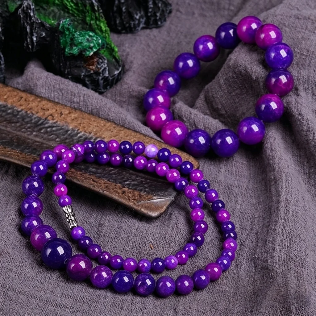 Natural Real Jade Beaded Bracelet Necklace Beads Bangle Luxury Talismans Gemstone Charm Fashion Carved Jewelry Gifts for Women view 2