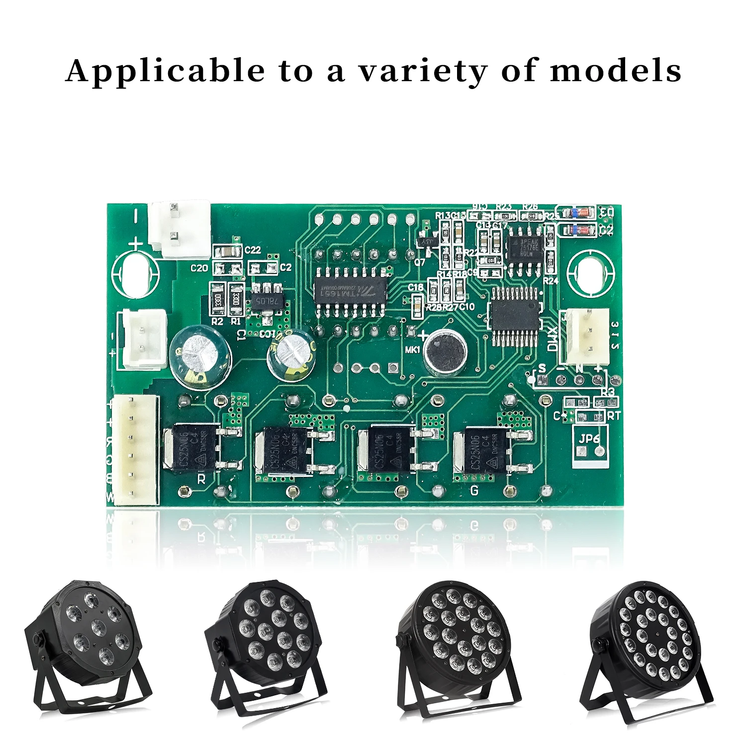 Remote Motherboard Large button 7x12W, 6x12w, 5x12w, 12x12w LED PAR Motherboard Voltage 12-36V par led RGBW 4in1 7*12w