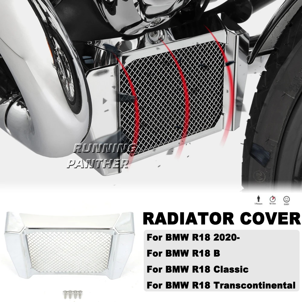 

Motorcycle Accessorie R 18 2020 2021 2022 Radiator Guard Grille Guard Cover Protector For BMW R18 Classic / B / Transcontinental