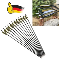 Flechas carbono punta roscada para tiro con arco y caza