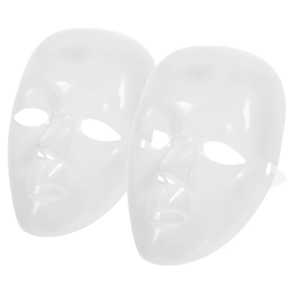 2pcs Blank Masks DIY Hand Painted Masks Men Blank Masks DIY Mask Accessories for Party