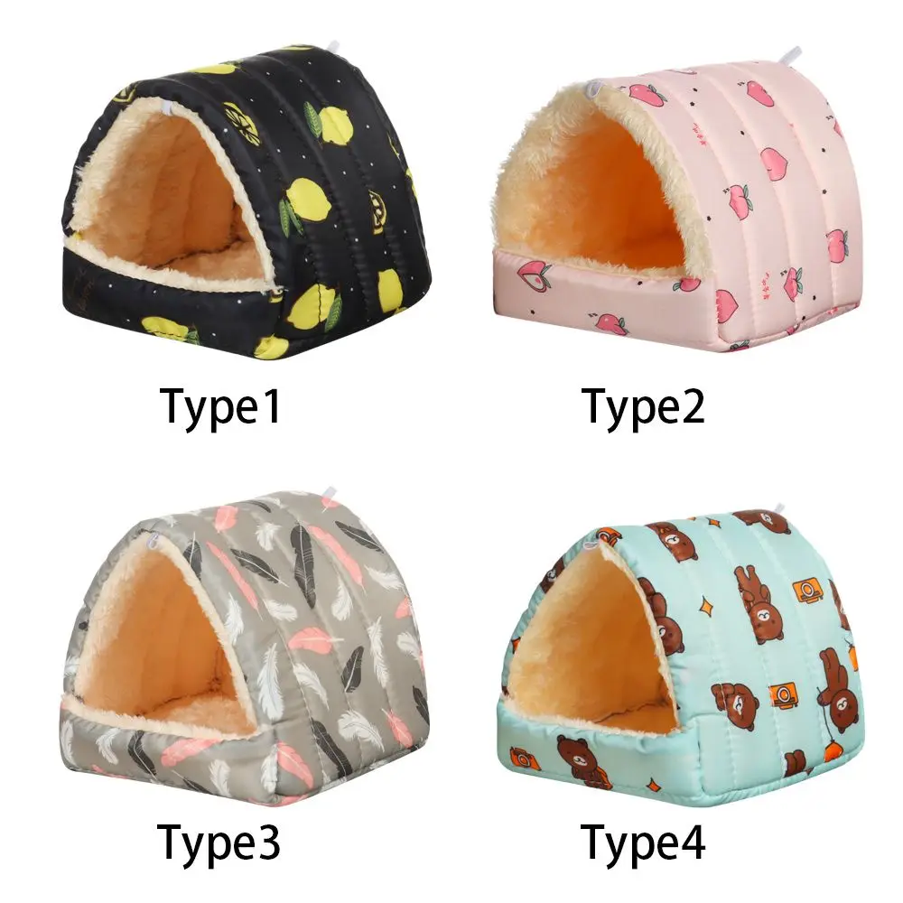 Soft Comfortable Mini Cage Winter Hamster House Warm Mat Small Animal Sleeping Bed Guinea Pig Nest Guinea Pig Nest