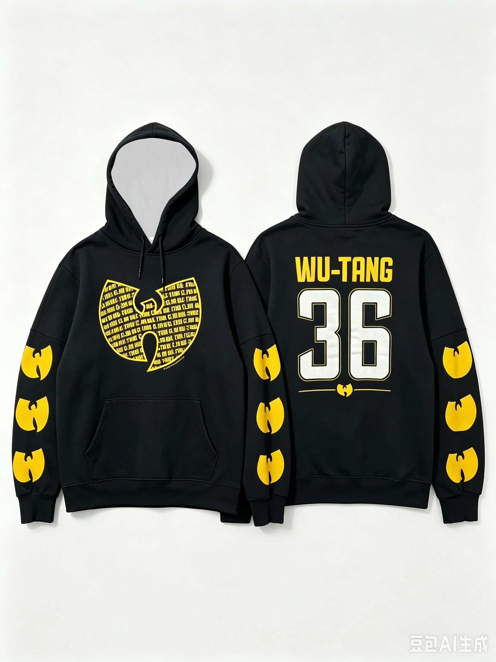 2026 Wu-Tang Clan Umgebungs-Hoodie, „LIQUID SWORDS SOCIETY“, 3D-gedrucktes Design, Vintage-Modisches Street-Outdoor-Sport-Oberteil – Detail 4