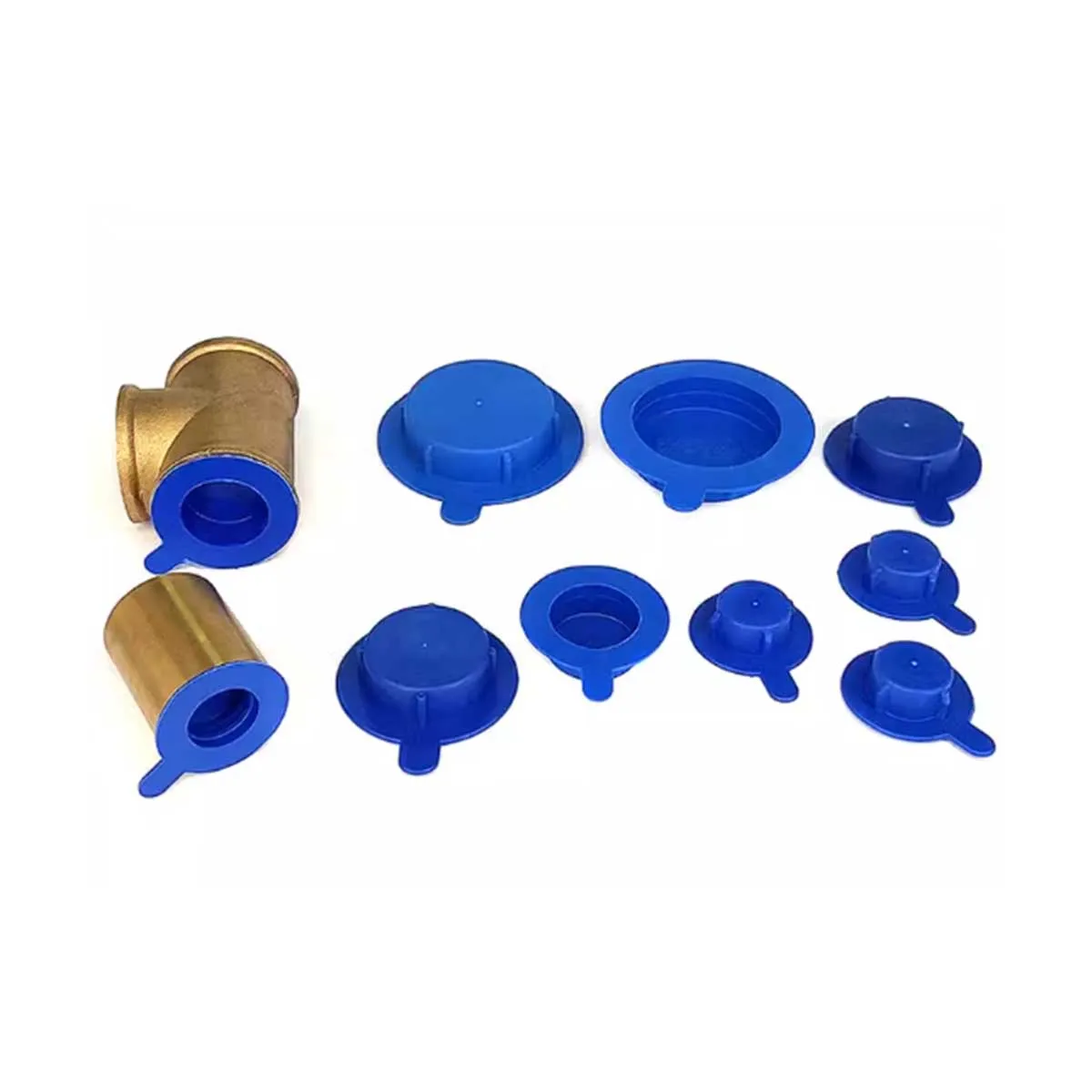 

Blue Plastic, Threaded Internal Plug, 61 Type Ball Valve Socket Pipe, Threaded Hole Protective Cover