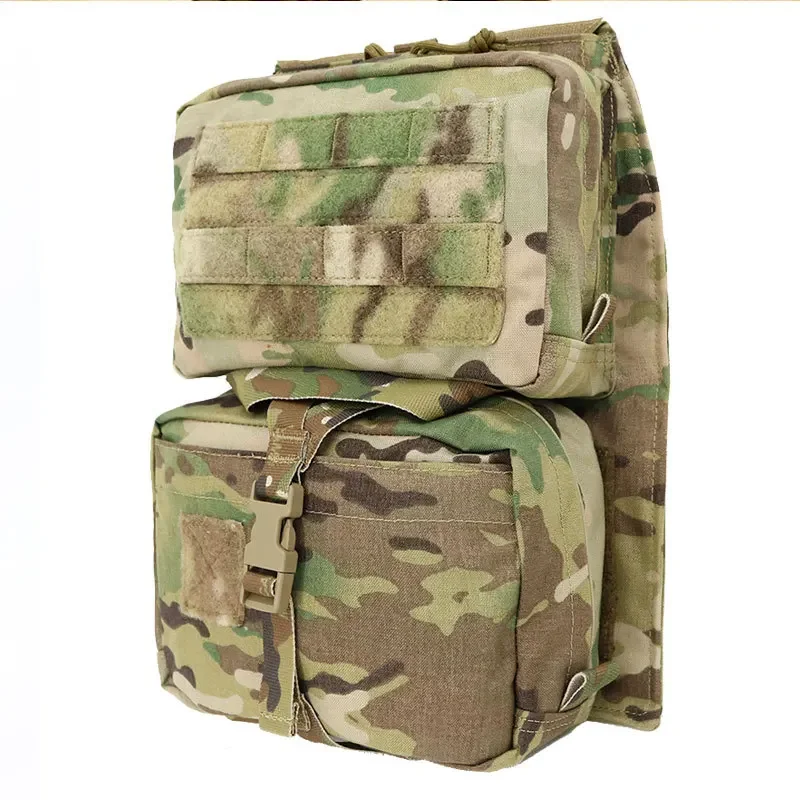 Tactical Molle Backpack Multicam Airsoft Hydration Bag Vest Plate Carrier Bag Gear Hunting Removable Medical Pouch