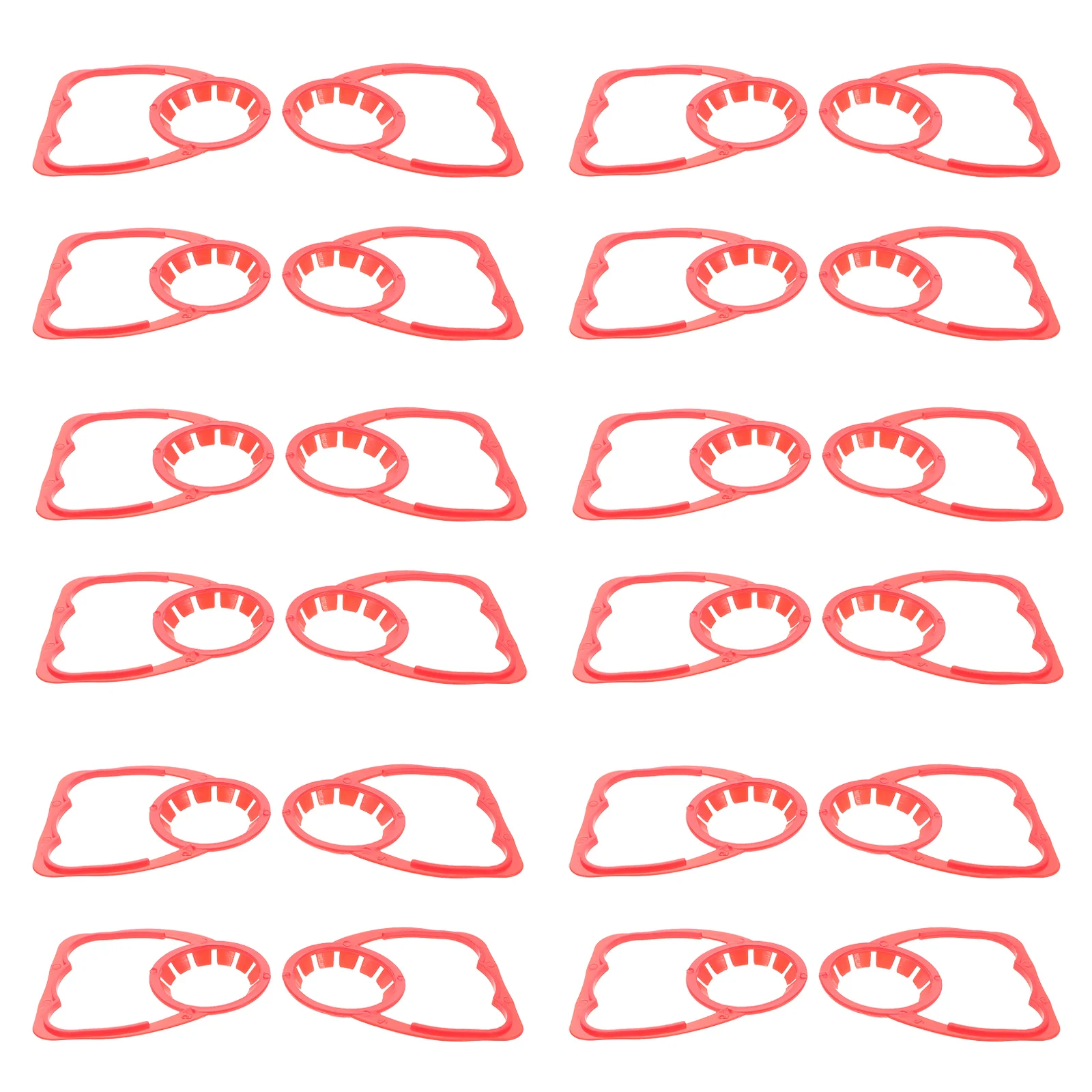 

100 pcs Beverage Handle Bottle Carrier for 1-2L Drinks Ergonomic Plastic Grip Reusable Easy Installation