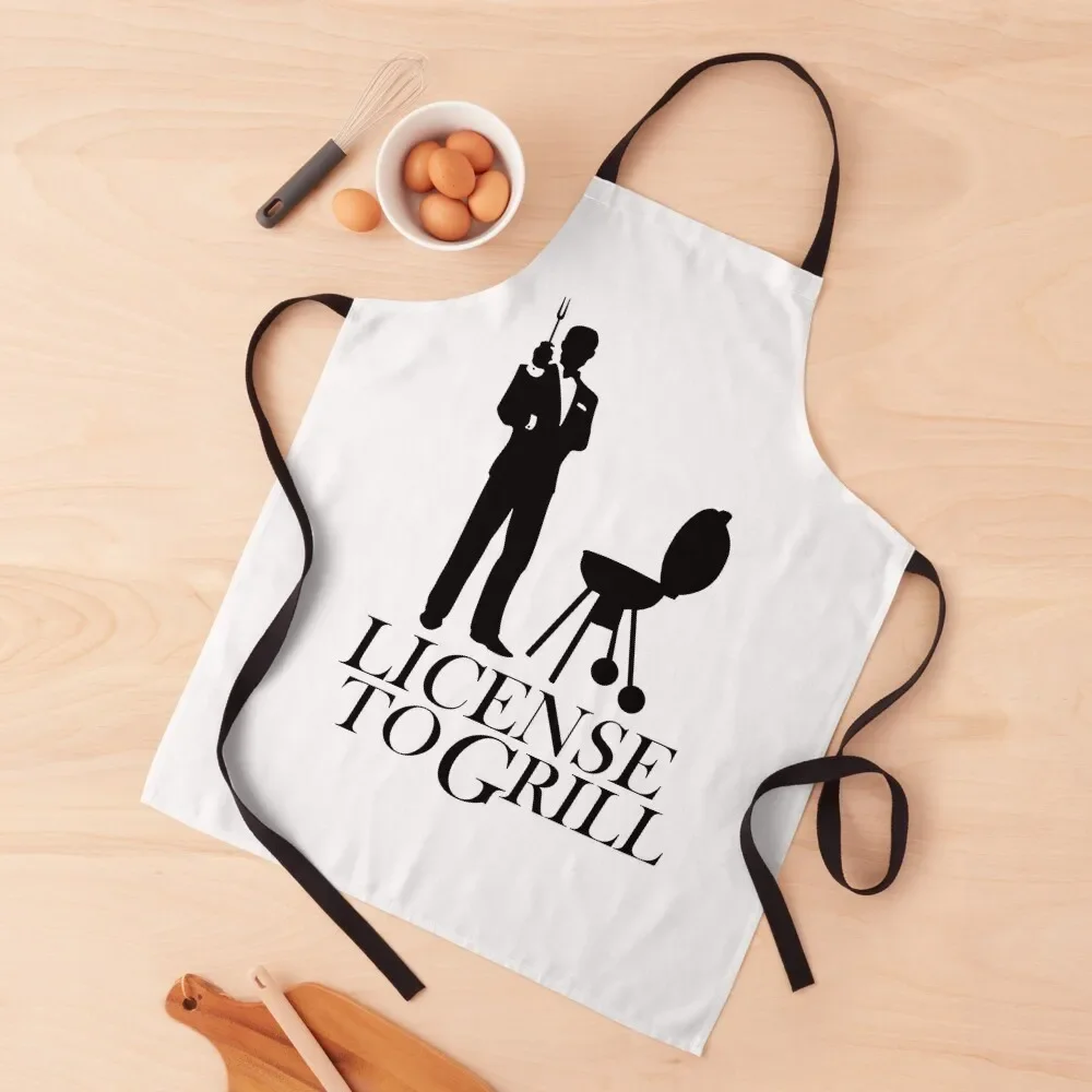 

License to Grill Apron custom women's kitchen kitchen jacket woman Apron