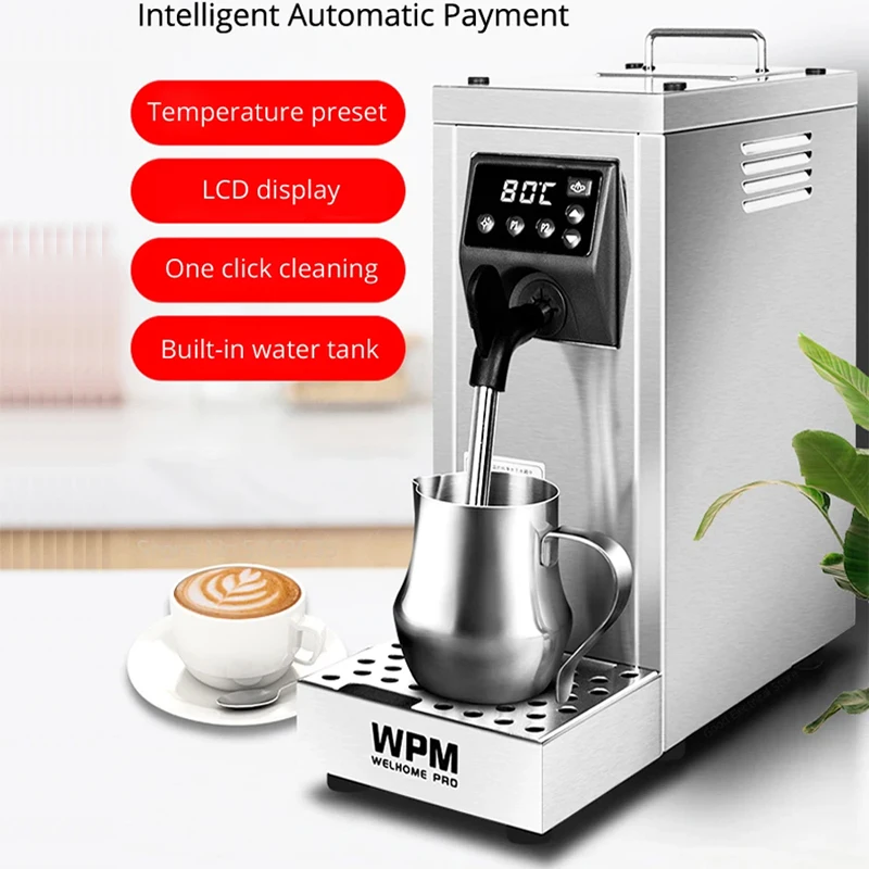 220v 電気スチームミルク泡立て器商業ミルク発泡機コーヒーショッププロフェッショナルミルクスチーマー