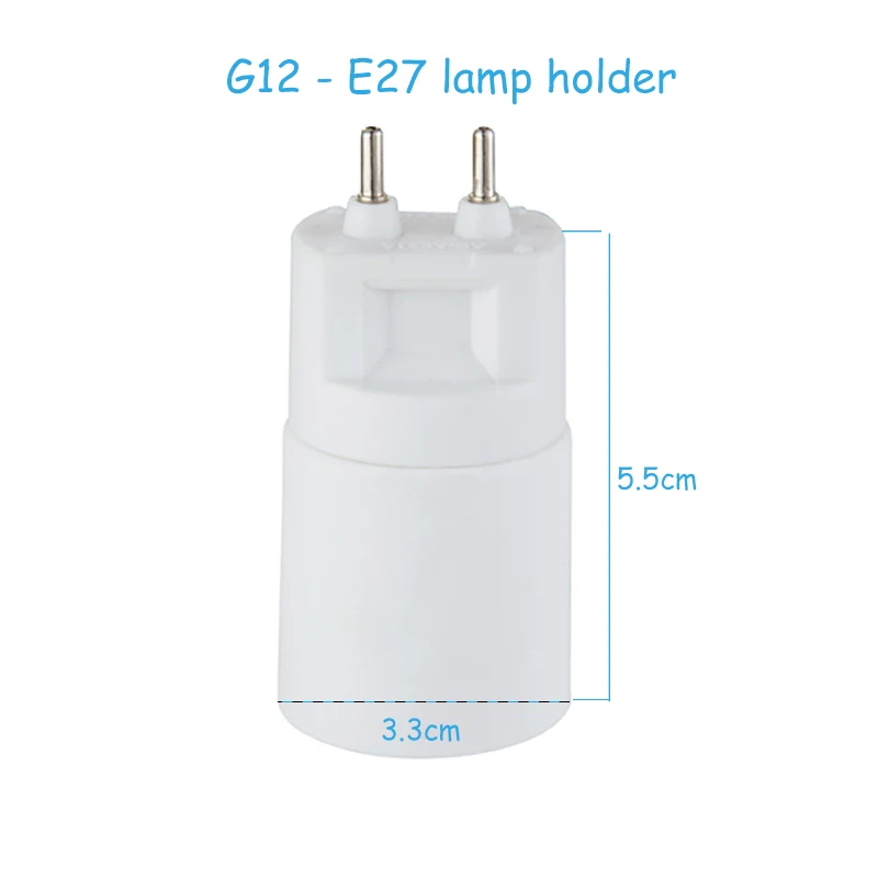 10pcs/set Adapter G12 to E27 lamp holder E27 to G12 conversion lamp flame retardant PBT high temperature 220 degrees