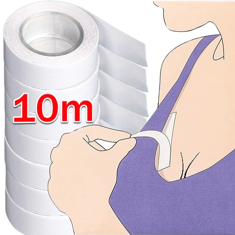 2Roll Fearless Tape Womens Double Sided Tape for Clothing Dress Low Cut Neckline Body Skin Anti-exposure Adhesive Sticker Strips