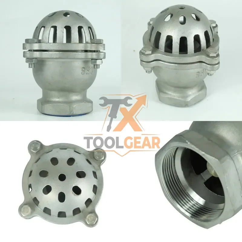 2026China*Factory* DKV Stainless Steel Foot Valve BSP Thread Water Pump Bottom Valve SS304 10K Foot Lift Check Valve