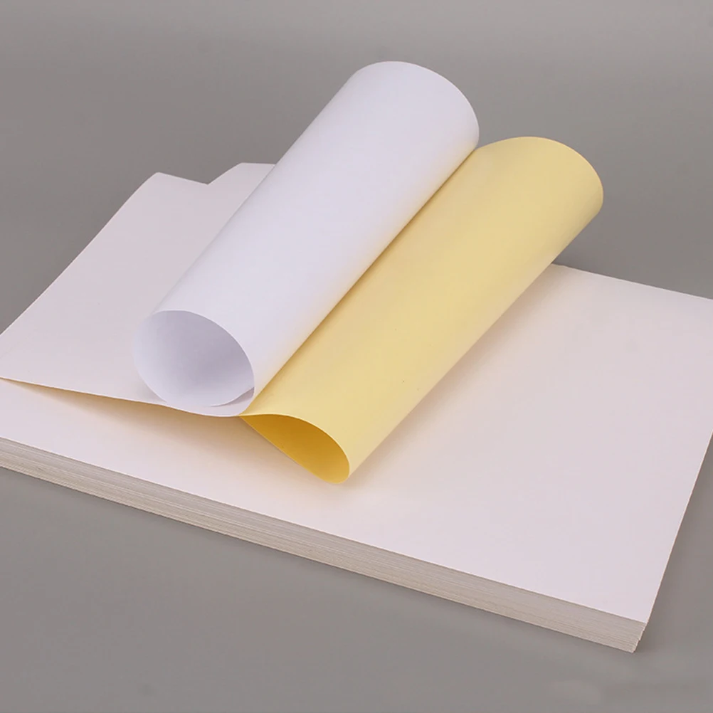 

100 Pcs Laser Printing Paper Adhesive Typing A4 Label Water Proof Self-adhesive
