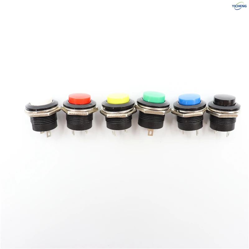 12Pcs 16mm Momentary Push Button Switch,Welded 150mm cable,select,customizable length
