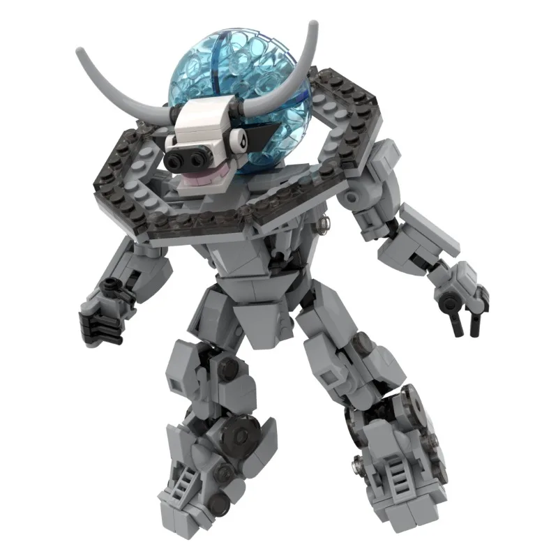 383PCS 코스믹 소 메카 조립 키트 - 청소년 및 성인을 위한 신화적인 하이브리드 동물 모델, 가이드북이 포함된 수집가용 DIY 선물