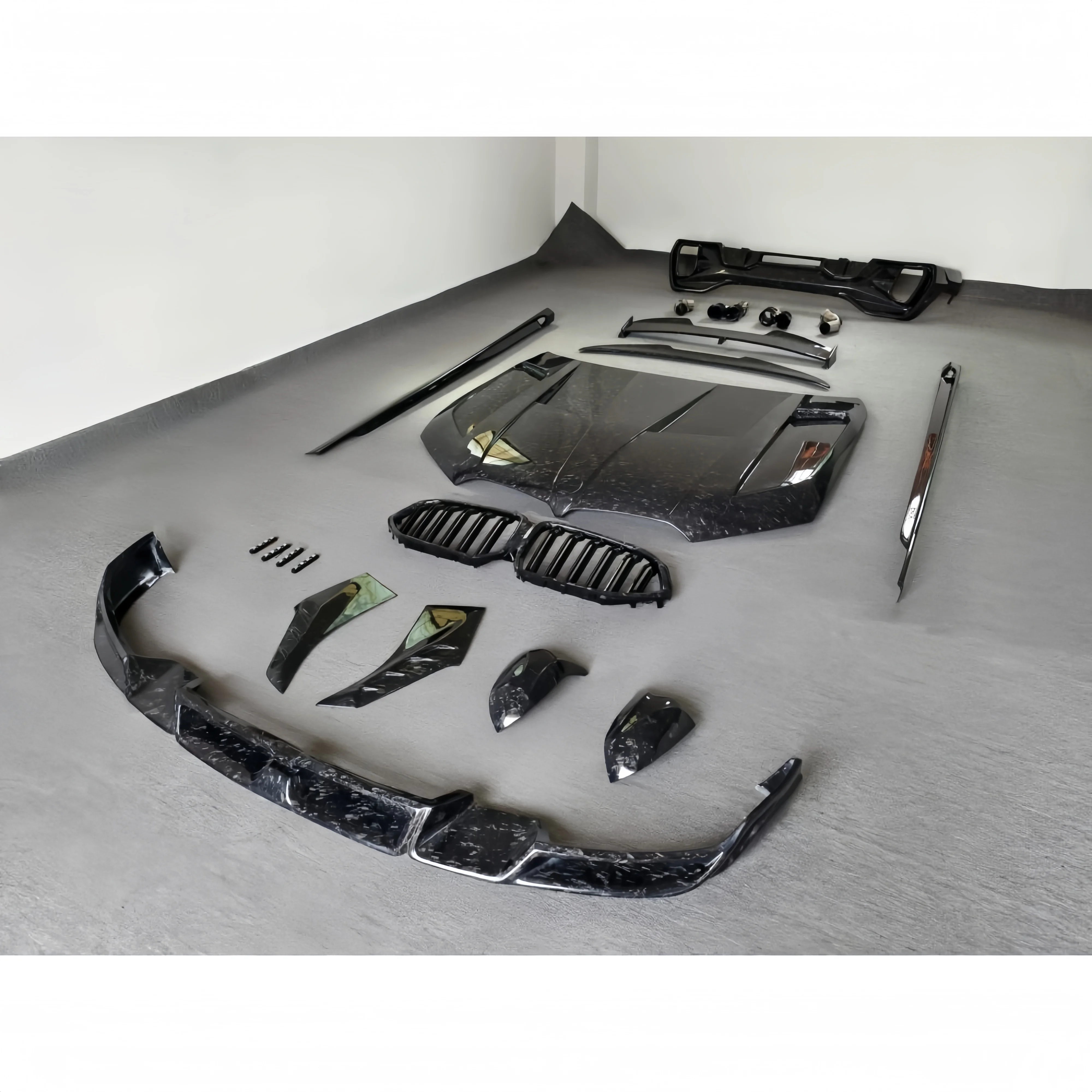 

Modified for BMW X6 G06 LD Forged Carbon Fiber Front Lip Side Skirt Rear Diffuser Body Parts Accessories