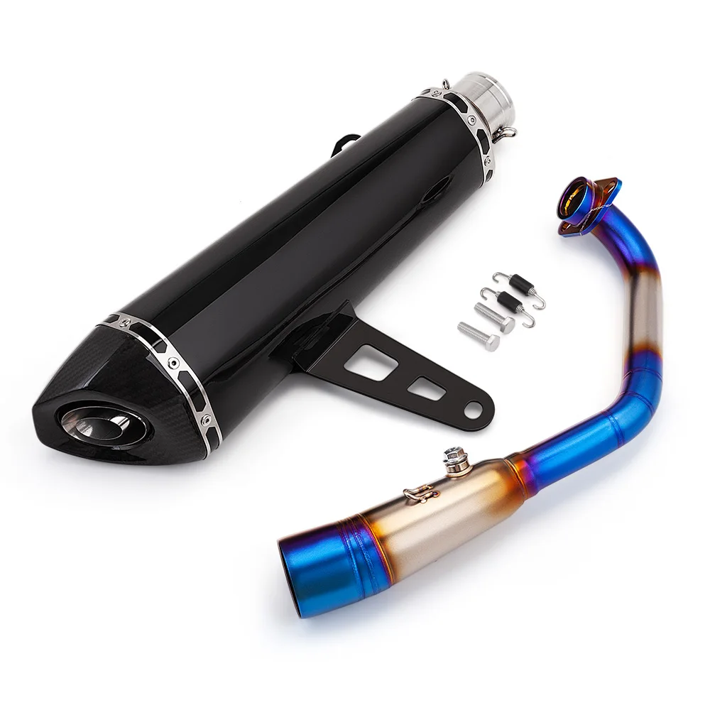 For XMAX300 xmax 300 2017-2024 Motorcycle Exhaust Escape Moto Muffler Slip on Motorcross Front Pipe Stainless Steel Tube