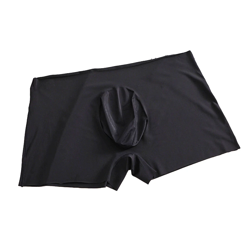 

Men Seamless Ice Silk Boxers Briefs U-convex Boxershorts Underpants Underwear Comfortable Shorts For Home