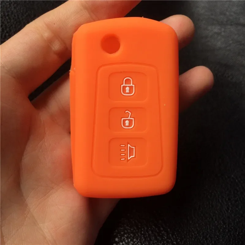 For Great Wall Haval Hover H1 H3 H5 H6 New Silicone Car Key Cover Case 3 Buttons Folding Car Key Auto Accessories