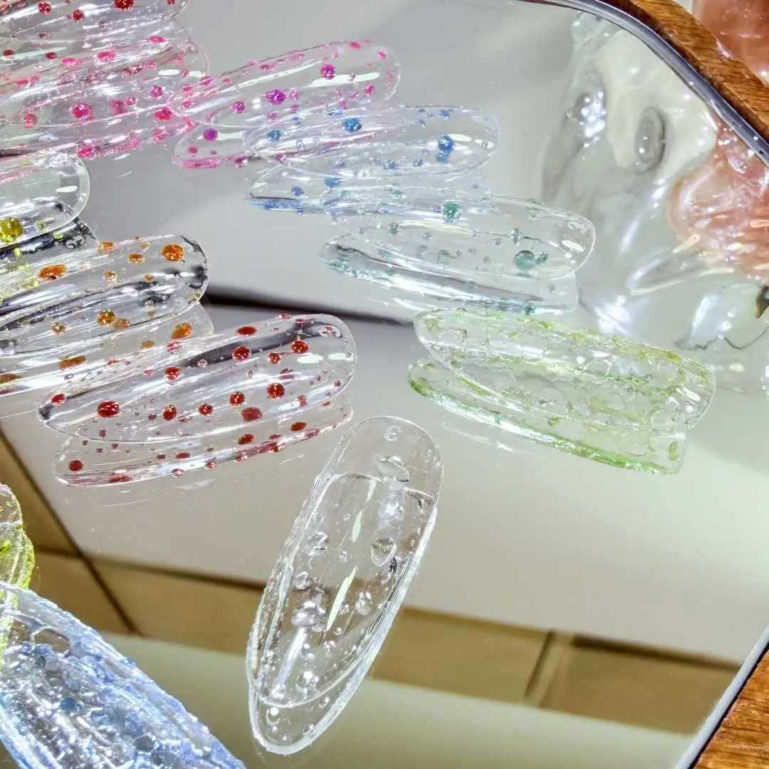 New Transparent Water Droplet Sealant Summer Clear Water Droplet Style Gel with Polishing Function For Nail Salon