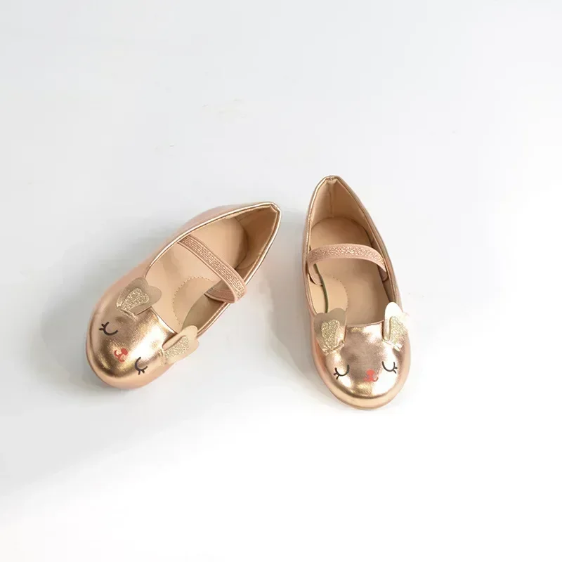 

KSchool Shoes Girls Casual Cartoon Bunny Soft Sole Anti Slip Women's Shoesids Casual Shoes Fashion Princess ShoesParty Shoes