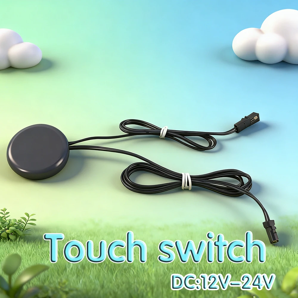 Various join12V24V Touch/Motion Sensing Dimmable Switch–Works Through 3cm Panel–Touch to On, Auto-Off–Perfect for Cabinet Lights