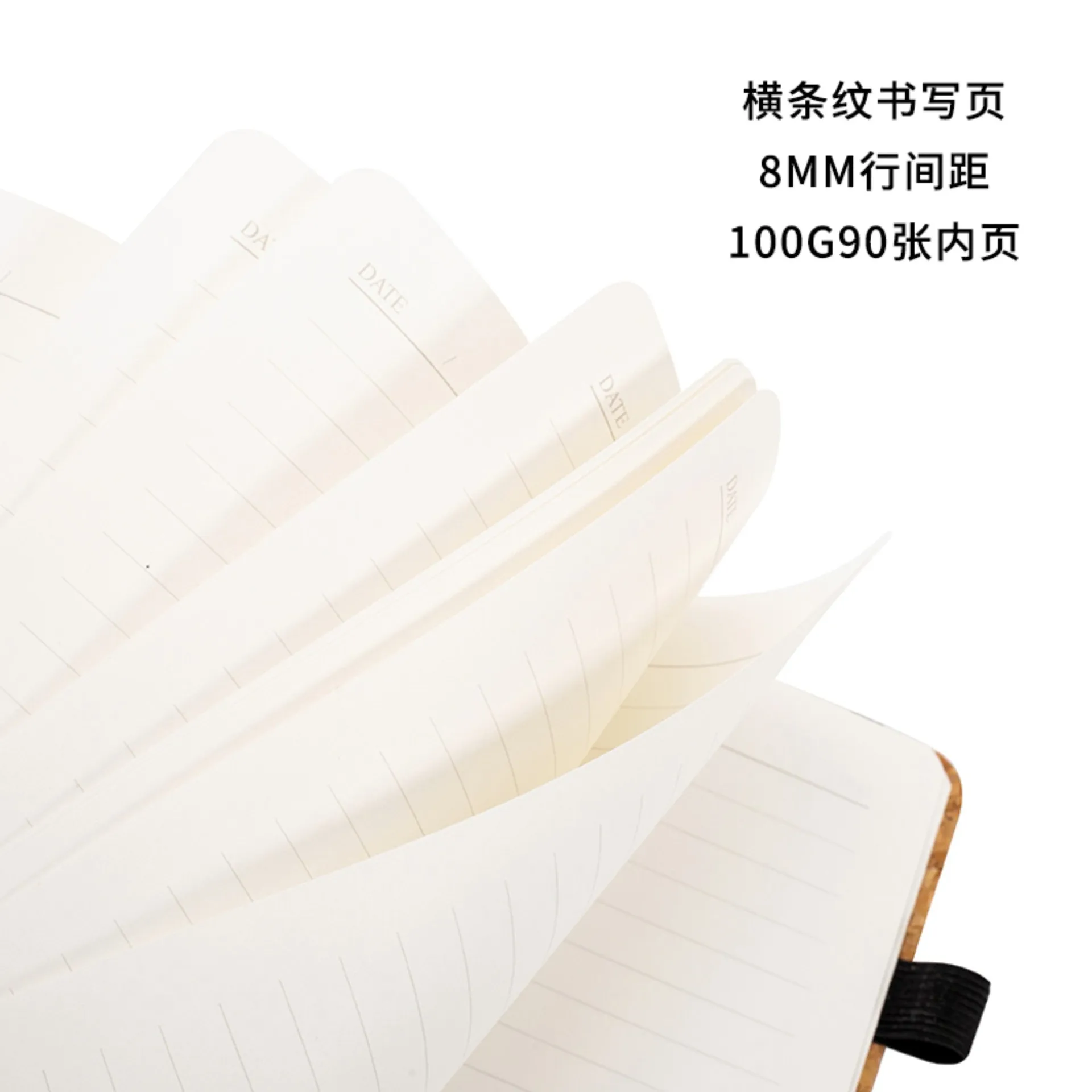 A5 Cork Splicing Creative PU Eco-friendly Notebook Office Supplies