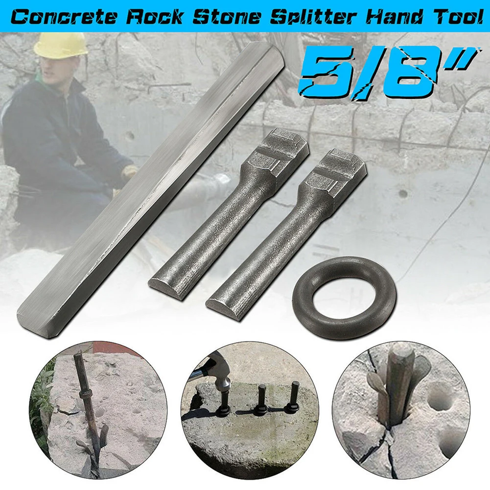 Wedges Feather Shims Concrete Rock Stone Splitter  Industrial Grade 16 Wedge Length 120mm Feather Length 58mm Hand Tool