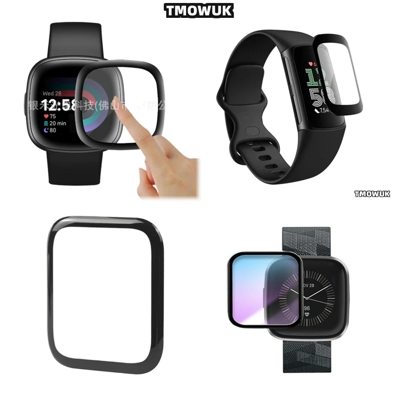 

For Fitbit Sense 2 Versa3 2 4 Inspire 3 Charge 6 5 Unbreakable Screen Guard High Elasticity Flexible Defense Skin Layer