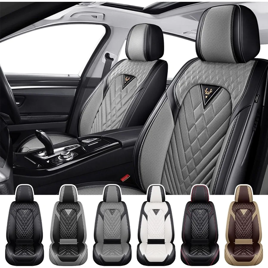 

Car Seat Covers for Highlander 2001-2025 Waterproof Nappa Leather Front Seat Cover AntiSlip and Comfortable Automotive Seat Pro