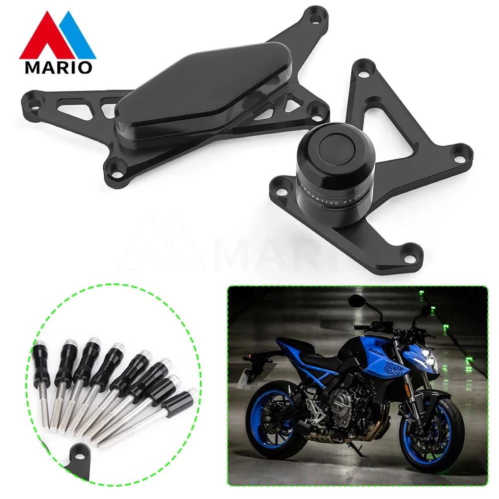 

Motorcycle Engine Protection Cover Frame Sliders Crash Pad Falling Protector Guard For Suzuki GSX 8S GSX8S GSX-8S 2023 2024