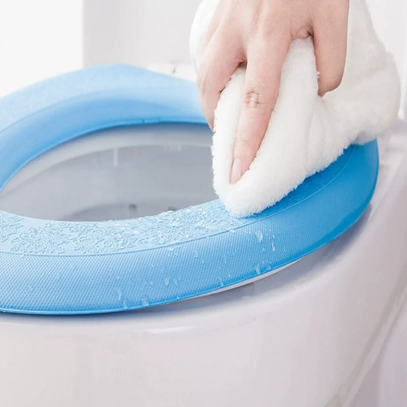 

1pcs Toilet Seat Cushion Waterproof Adhesive Toilet Seat Cushion All Season Household Washable Replaceable Toilet Seat Cushion