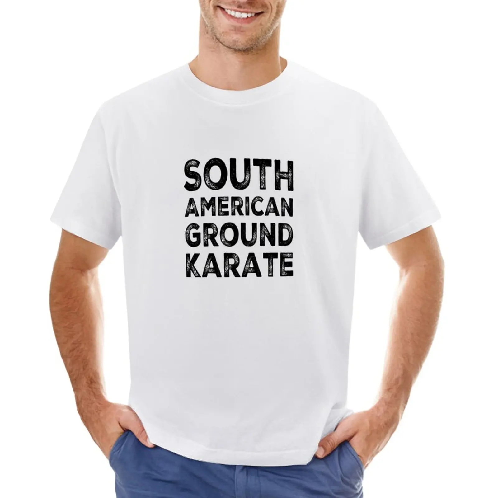 

Brazilian Jiu Jitsu | South American Ground Karate (Black) - BJJ T-Shirt customs anime tshirts for men