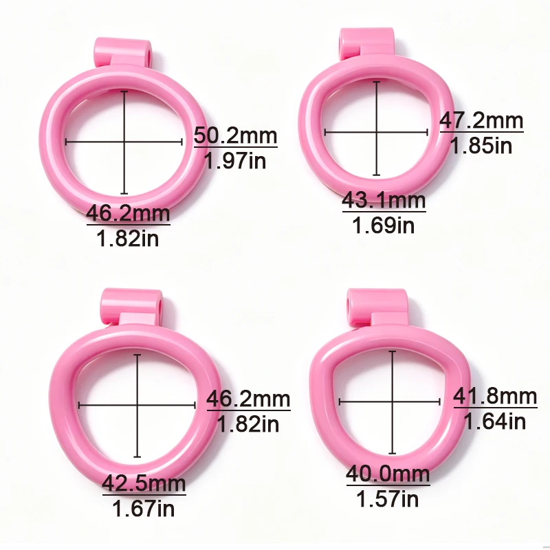 Chastity Lock Cock Cage Male Chastity Devices Lock 4 Rings The Man Plays The Woman Role-playing Flirting Couple Adult Sex Toys - view 6