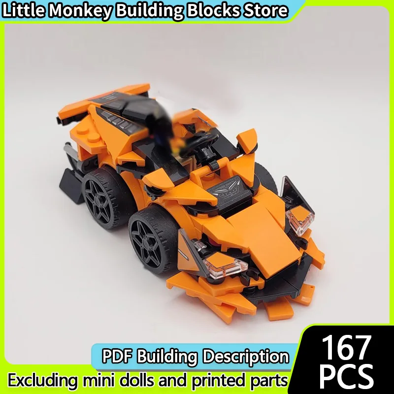 

Speed Racing Car Model MOC Building Bricks Tooned Revuelto Hypercar Modular Technology Children Holiday Gifts Assemble Toys Suit