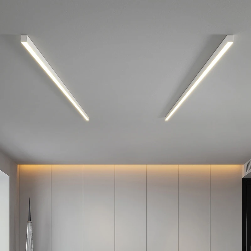 Modern LED Ceiling Light For Balcony Corridor Passageway Sunroom Entrance Wardrobe And Foyer Simple Minimalist Long-Strip Light