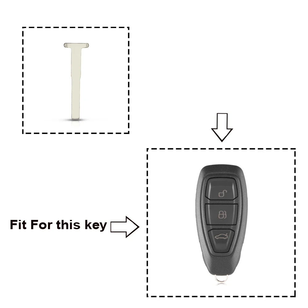 10pcs Key Blade Smart Prox Key Insert For Ford Edge Explorer F150 Fusion For Mustang Mondeo CHIA-X HU101