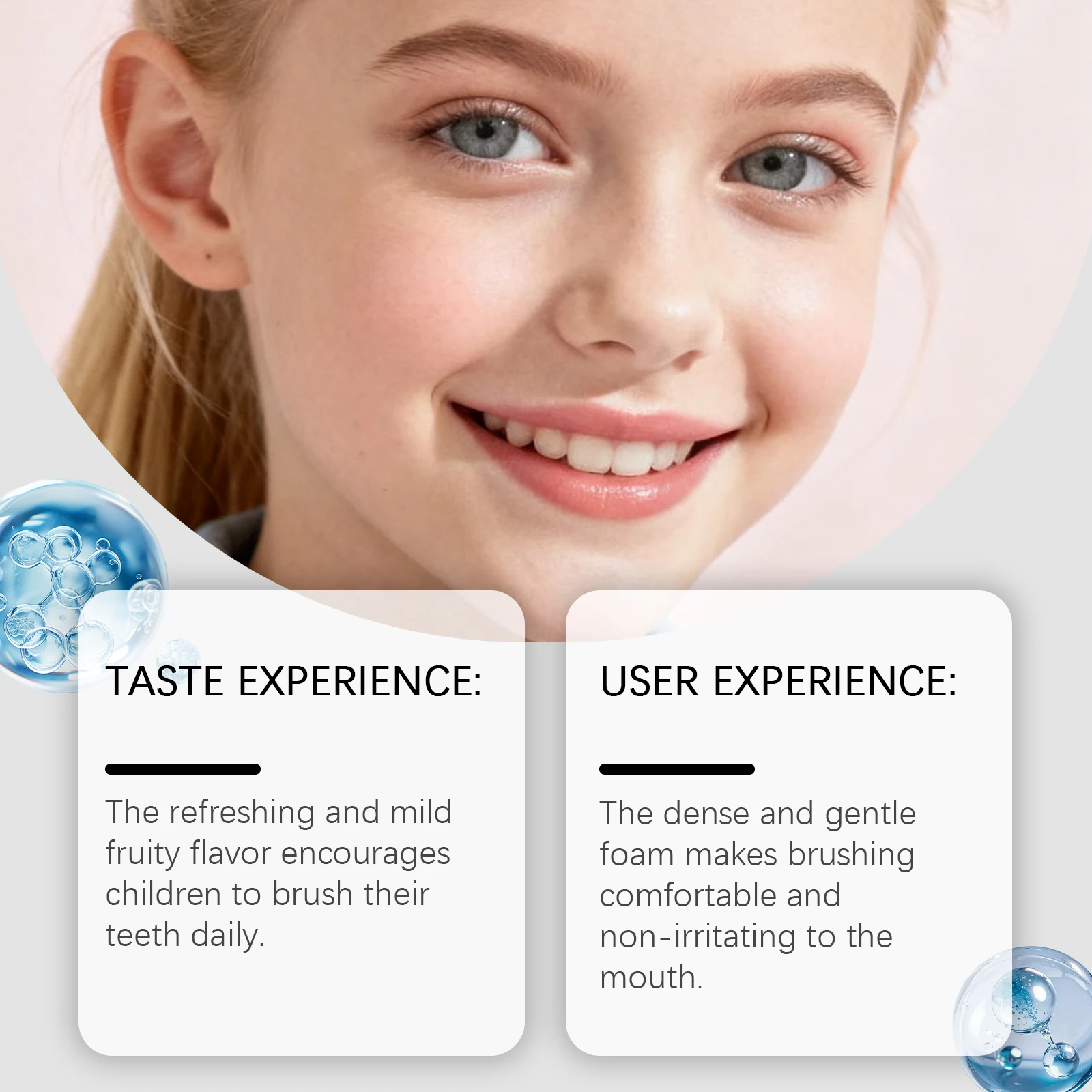 Children's Whitening Toothpaste 5% HAP Formula Yogurt Grape Flavor Soft Cleansing Protect Enamel Hydroxyapatite Kids Toothpaste