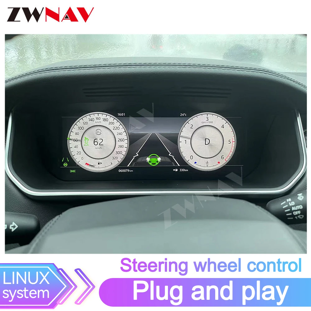 LCD Odometer For Land Rover Range Rover Vogue Sport / Executive Interior Retrofit Kit Digital Dashboard Linux System