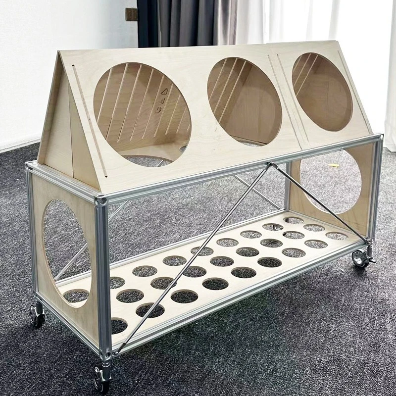 

Modern simple and movable multi-functional balcony flower pot storage rack placement rack, sofa side few trolley rack