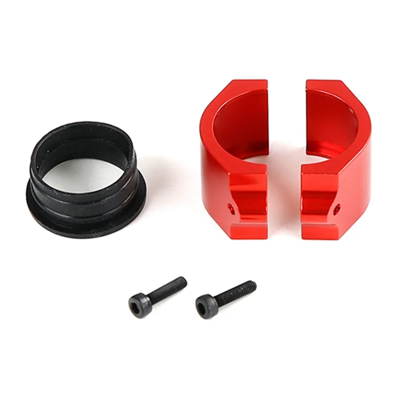 CNC Metal Resonance Tube Clamp Kit for 1/5 Baha Rovan Motor Baja 5B 5T 5Sc Rc Car Racing Toys Parts,Red