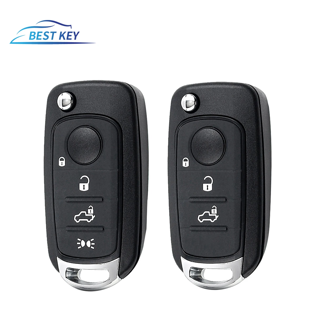 

BEST KEY 3 buttons 4 buttons folding flip remote key case shell fob for Fiat Egea Tipo 500X new models uncut blade