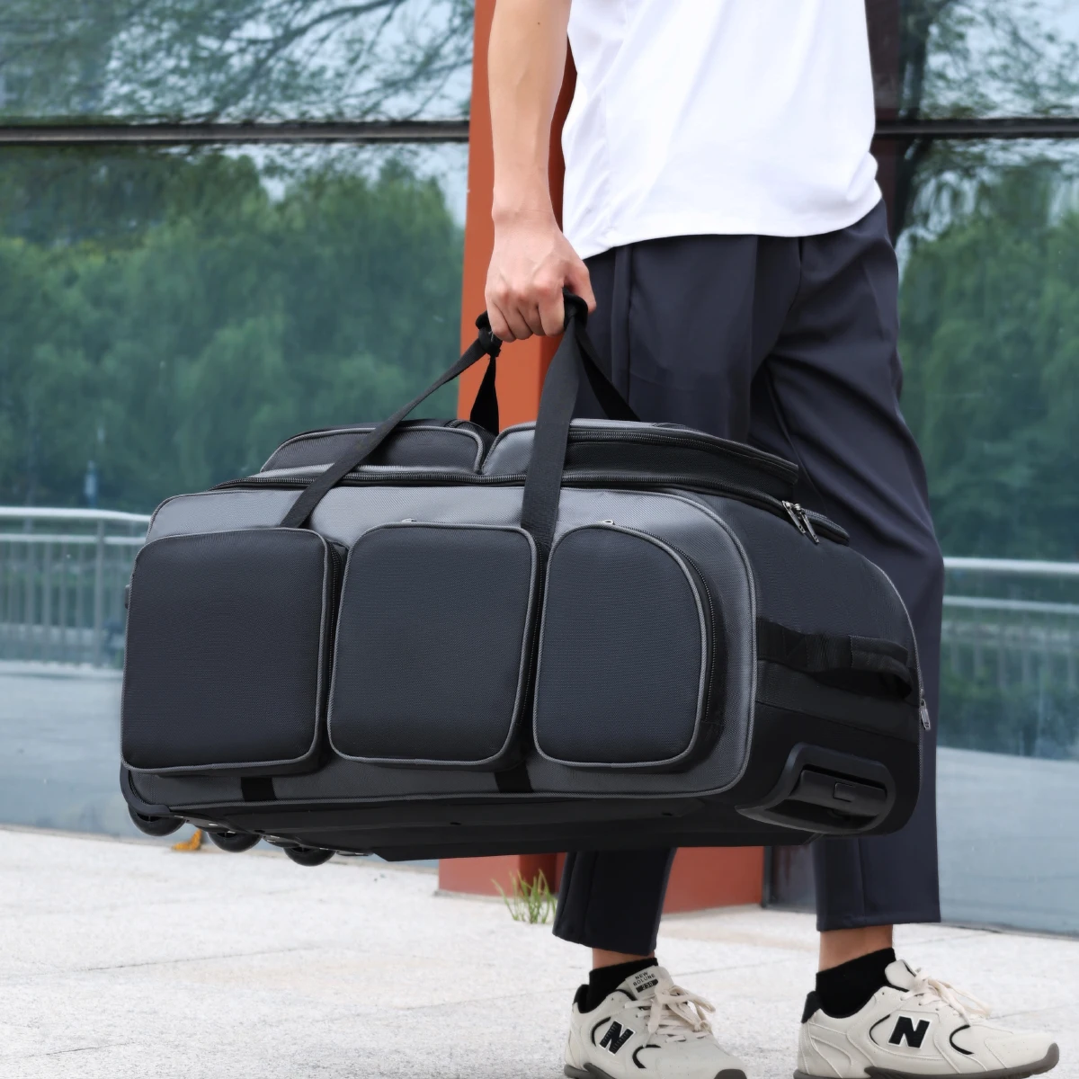 Opbergtas voor dames, opvouwbare modieuze trolleytas, grote capaciteit, lichtgewicht handtas voor heren, reistas voor korte afstanden, instapreistas, voor werken in het buitenland