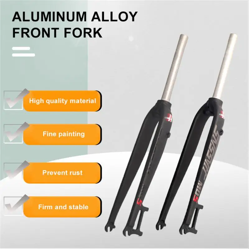

26/27.5/29 Inch Bicycle Front Fork Aluminum Alloy Hard Fork Mountain Bike Fork Straight Tube Bicycle Accessories