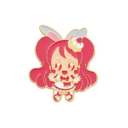 KiraKira☆Pretty Cure A La Mode Anime Figure Usami Ichika Brooch Cartoon Enamel Pin Badge Cosplay Jewelry Accessories Gifts