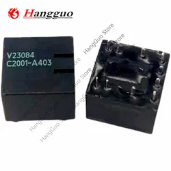 5Pcs/Lot Original V23084-C2001-A403 V23084 10Pins V23084-C2001-A303 30A 12VDC For BMW 320 car  C2001-A403 Relay